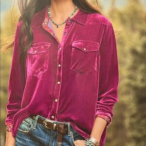 Sundance Cassity Velvet Shirt Retail $178.